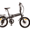 bicicleta urbana plegable eléctrica Littium-Kaos-Ibiza-Dogma-black