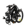 bicicleta urbana plegable eléctrica cerrada Littium-Kaos-Ibiza-Dogma-black